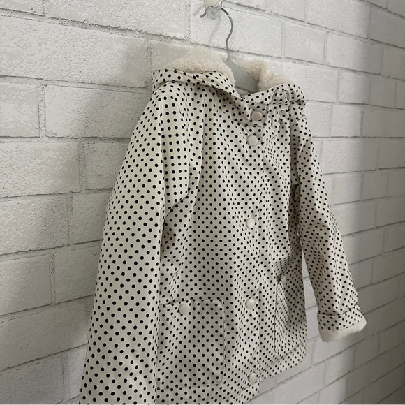 C&C CALIFORNIA Polkadot Sherpa Lined Raincoat - Picture 2 of 8
